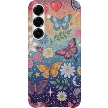 Karsu Design Samsung Galaxy A17 Uyumlu Baskılı Şeffaf Telefon Kılıfı | Koleksiyon: Butterfly Aesthetic