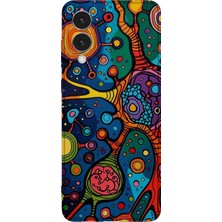 Karsu Design Samsung Galaxy S25 Edge Uyumlu Baskılı Şeffaf Telefon Kılıfı | Koleksiyon: Psychedelic Art