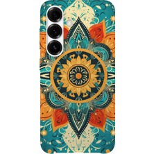 Karsu Design Samsung Galaxy S23 Fe Uyumlu Baskılı Şeffaf Telefon Kılıfı | Koleksiyon: Mandala Art