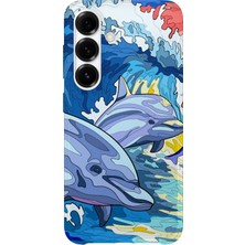 Karsu Design Samsung Galaxy A52 Uyumlu Baskılı Şeffaf Telefon Kılıfı | Koleksiyon: Minimalist Style 6