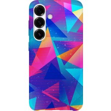 Karsu Design Samsung Galaxy S24 Plus Uyumlu Baskılı Şeffaf Telefon Kılıfı | Koleksiyon: Minimal Geometric Patterns