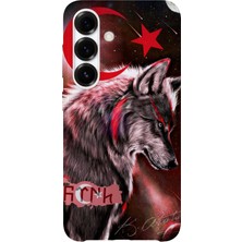 Karsu Design Samsung Galaxy A32 Uyumlu Baskılı Şeffaf Telefon Kılıfı | Koleksiyon: Göktürk Inscriptions