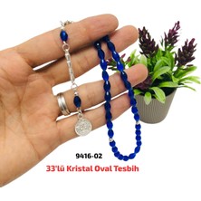 Sedef 33 lü Kristal Oval Tesbih