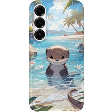 Karsu Design Samsung Galaxy A04S Uyumlu Baskılı Şeffaf Telefon Kılıfı | Koleksiyon: Anime Animal Characters