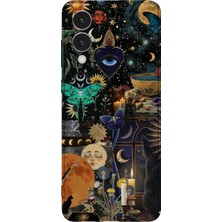Karsu Design Samsung Galaxy S25 Edge Uyumlu Baskılı Şeffaf Telefon Kılıfı | Koleksiyon: Mystical Symbols