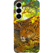 Karsu Design Samsung Galaxy A55 Uyumlu Baskılı Şeffaf Telefon Kılıfı | Koleksiyon: Jungle Wildlife