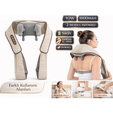 Atl Atlantis 2 Modlu Isıtmalı Gerçek Insan Eli Yoğurma Masaj Cihazı 10W 1200MAH Batarya Boyun Omuz Bel Bacak