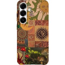 Karsu Design Samsung Galaxy A26 Uyumlu Baskılı Şeffaf Telefon Kılıfı | Koleksiyon: Boho Sun And Moon