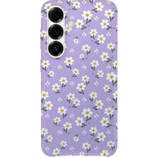 Karsu Design Samsung Galaxy S25 Fe Uyumlu Baskılı Şeffaf Telefon Kılıfı | Koleksiyon: Soft Daisy