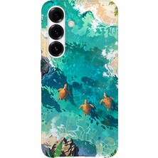 Karsu Design Samsung Galaxy A72 Uyumlu Baskılı Şeffaf Telefon Kılıfı | Koleksiyon: Minimalist Style 3