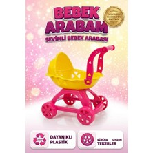 Farbu Oyuncak Sevimli Ilk Bebek Arabam! 39CM Renkli Detaylı Tasarımlı Eğitici Oyuncak Bebek Puseti