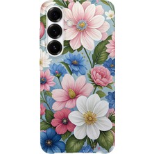 Karsu Design Samsung Galaxy A04S Uyumlu Baskılı Şeffaf Telefon Kılıfı | Koleksiyon: Pastel Flower Patterns