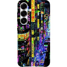 Karsu Design Samsung Galaxy A54 Uyumlu Baskılı Şeffaf Telefon Kılıfı | Koleksiyon: Cyberpunk Theme