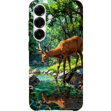 Karsu Design Samsung Galaxy A72 Uyumlu Baskılı Şeffaf Telefon Kılıfı | Koleksiyon: Jungle Wildlife