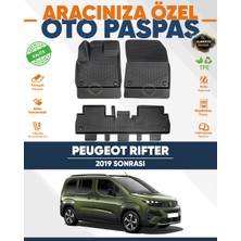 Alberto Rossi Alberto Rossı Peugeot Rifter 2019+ 3D Havuzlu Paspas