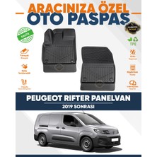 Alberto Rossi Alberto Rossı Peugeot Rifter Panelvan 2019+ 3D Havuzlu Paspas