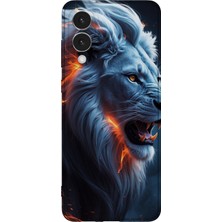 Karsu Design Samsung Galaxy S25 Edge Uyumlu Baskılı Şeffaf Telefon Kılıfı | Koleksiyon: Majestic Lion