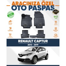 Alberto Rossi Alberto Rossı Renault  Captur 2013+2019 3D Havuzlu Paspas