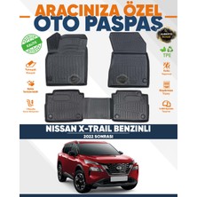 Alberto Rossi Alberto Rossı Nissan X+Trail Benzinli 2022+ 3D Havuzlu Paspas