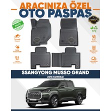 Alberto Rossi Alberto Rossı Ssangyong  Musso Grand 2018+ 3D Havuzlu Paspas