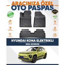 Alberto Rossi Alberto Rossı Hyundai Kona Elektrikli 2024+ 3D Havuzlu Paspas
