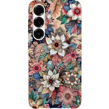 Karsu Design Samsung Galaxy A53 Uyumlu Baskılı Şeffaf Telefon Kılıfı | Koleksiyon: Boho Floral