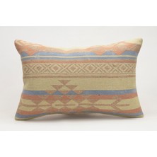 Kilim Wholesale El Yapımı Eski Kilimden Yapılmış Vintage Kırlent Kılıfı, Yün, 40X60 cm