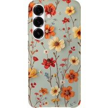 Karsu Design Samsung Galaxy A17 Uyumlu Baskılı Şeffaf Telefon Kılıfı | Koleksiyon: Vintage Floral