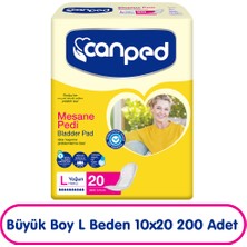 Canped Mesane Pedi L Beden Yoğun 20X10 200 Adet