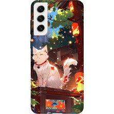 Karsu Design Samsung Galaxy S22 Uyumlu Baskılı Şeffaf Telefon Kılıfı | Koleksiyon: Anime Animal Characters
