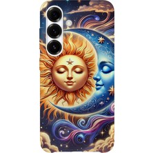Karsu Design Samsung Galaxy A04S Uyumlu Baskılı Şeffaf Telefon Kılıfı | Koleksiyon: Moon Phases