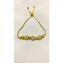 Meyra Home Gold Zirkon Üçlü Asansör Bileklik