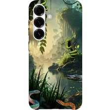Karsu Design Samsung Galaxy A05S Uyumlu Baskılı Şeffaf Telefon Kılıfı | Koleksiyon: Jungle Wildlife