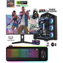 Apphirex Prime X63 Ryzen 7 5700X 32GB Ram 1tb M2 SSD RTX5060Tİ 16GB 27'' 300Hz Curved Masaüstü Oyuncu Bilgisayarı