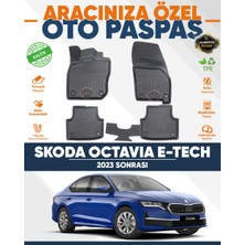 Alberto Rossi Alberto Rossı Skoda  Octavıa E+Tech 2023+ 3D Havuzlu Paspas