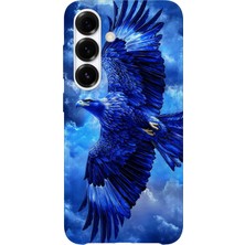 Karsu Design Samsung Galaxy A37 Uyumlu Baskılı Şeffaf Telefon Kılıfı | Koleksiyon: Freedom Eagle