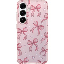 Karsu Design Samsung Galaxy A37 Uyumlu Baskılı Şeffaf Telefon Kılıfı | Koleksiyon: Pink Aesthetic