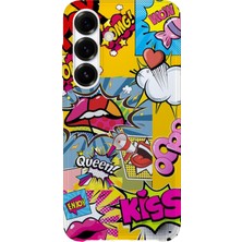 Karsu Design Samsung Galaxy A15 Uyumlu Baskılı Şeffaf Telefon Kılıfı | Koleksiyon: Y2K Retro Patterns