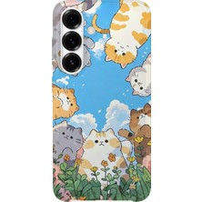 Karsu Design Samsung Galaxy S23 Uyumlu Baskılı Şeffaf Telefon Kılıfı | Koleksiyon: Anime Animal Characters