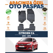Alberto Rossi Alberto Rossı Citroen  C4 2010+2018 3D Havuzlu Paspas