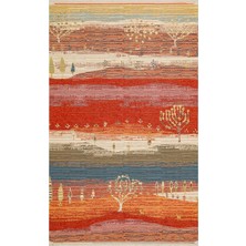 Akbel Halı Nomad Nmd 12 Toprak - Çift Taraflı Yıkanabilir Kilim | Otantik Kilim