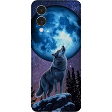 Karsu Design Samsung Galaxy S25 Edge Uyumlu Baskılı Şeffaf Telefon Kılıfı | Koleksiyon: Alpha Wolf