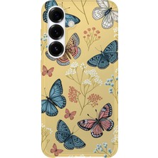 Karsu Design Samsung Galaxy S25 Fe Uyumlu Baskılı Şeffaf Telefon Kılıfı | Koleksiyon: Butterfly Aesthetic