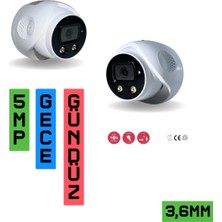 Technozi 5mp Ip Kamera Poe 3.6mm Network Gece-Gündüz