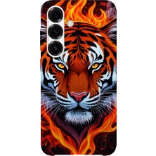 Karsu Design Samsung Galaxy A37 Uyumlu Baskılı Şeffaf Telefon Kılıfı | Koleksiyon: Tiger Energy