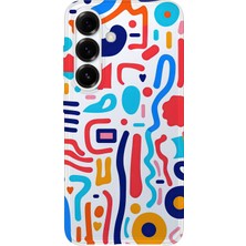 Karsu Design Samsung Galaxy A26 Uyumlu Baskılı Şeffaf Telefon Kılıfı | Koleksiyon: Minimal Geometric Patterns