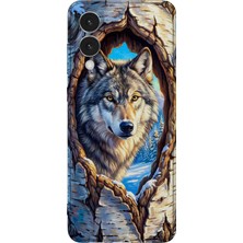 Karsu Design Samsung Galaxy S25 Edge Uyumlu Baskılı Şeffaf Telefon Kılıfı | Koleksiyon: Alpha Wolf
