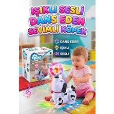 Farbu Oyuncak Işıklı Sesli Müzikli Dans Eden Hareket Eden 360 Derece Dönebilen Top Çeviren Sevimli Oyuncak Köpek