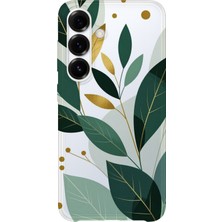 Karsu Design Samsung Galaxy A57 Uyumlu Baskılı Şeffaf Telefon Kılıfı | Koleksiyon: Minimal Floral Line Art