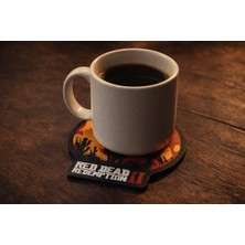 Goka 3D Craft Red Dead Redemption 2 (Rdr2) Arthur Morgan Temalı Dekoratif Bardak Altlığı - Oyuncu Hediyesi